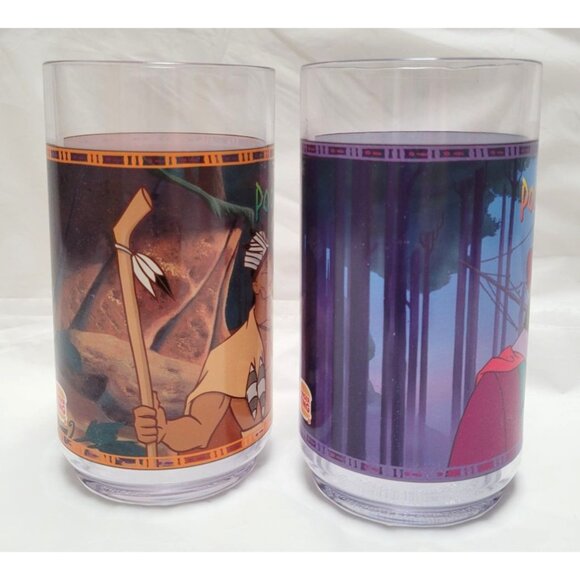 Disney Pocahontas Colors of the Wind Burger King Collectible Tumblers Lot of 2 - Picture 5 of 13